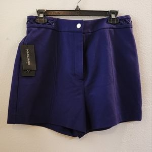 Marciano‎ Mariella Ponte Shorts High Waist Jet Stream Blue Size Large NWT
